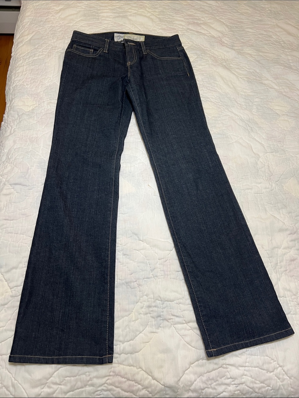 LOFT Indigo Flared Wide-Leg Jeans